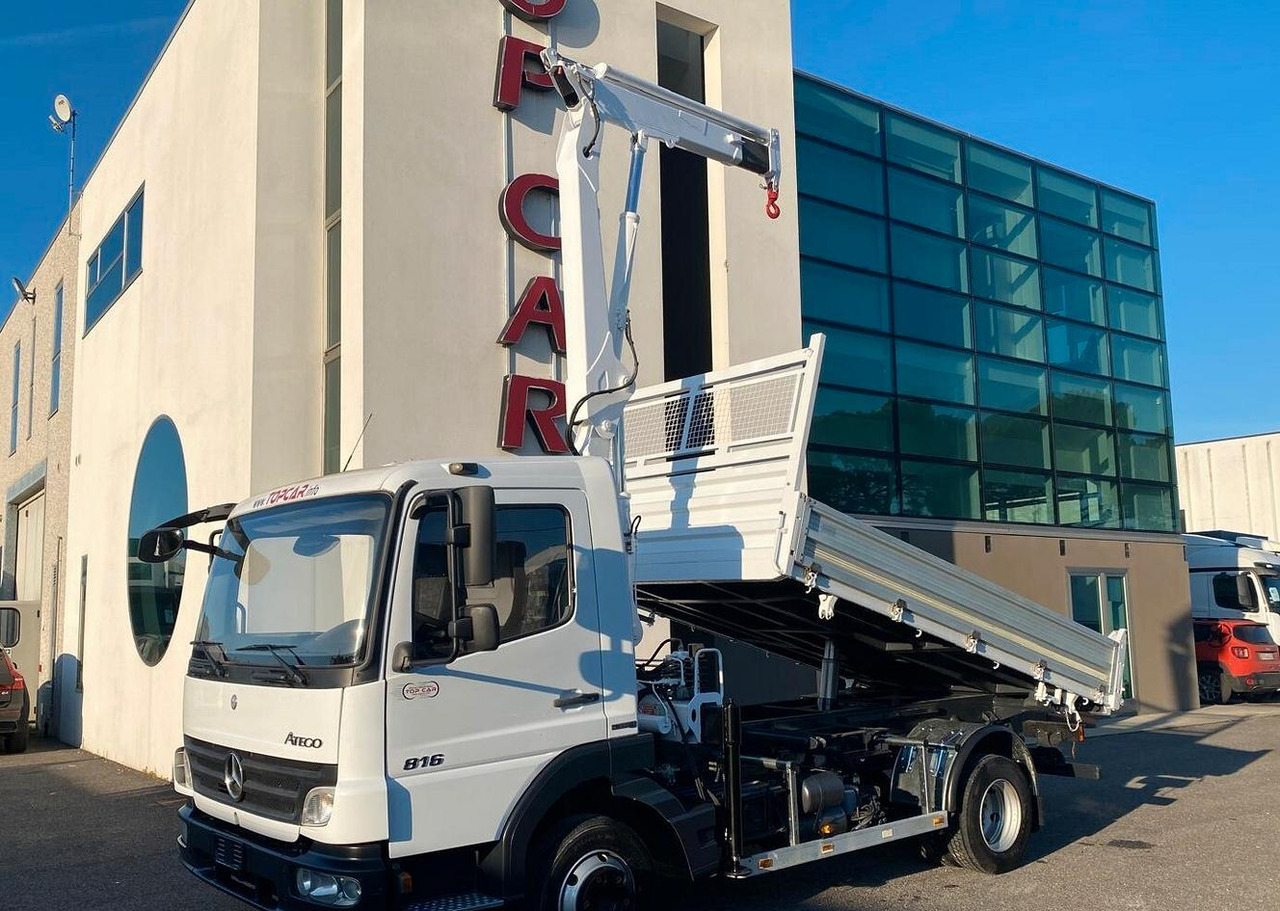 MERCEDES 816 ATEGO CASSONE RIBALTABILE E GRU - Φορτηγό ανατρεπόμενο, Φορτηγό με γερανό: φωτογραφία 3 MERCEDES 816 ATEGO CASSONE RIBALTABILE E GRU - Φορτηγό ανατρεπόμενο, Φορτηγό με γερανό: φωτογραφία 3