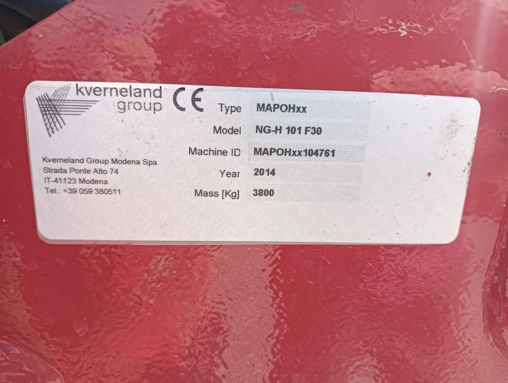 Kverneland NG-H101F30 - Σβολοκόπτης: φωτογραφία 3 Kverneland NG-H101F30 - Σβολοκόπτης: φωτογραφία 3