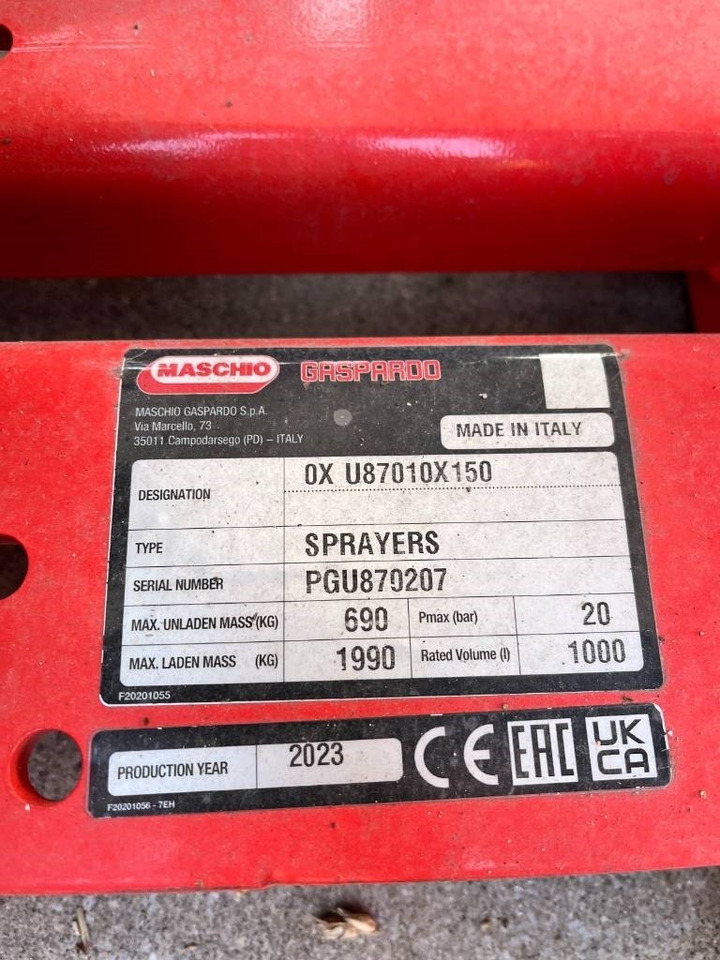 Maschio SPRAYERS - Μπεκ λυμάτων: φωτογραφία 5 Maschio SPRAYERS - Μπεκ λυμάτων: φωτογραφία 5