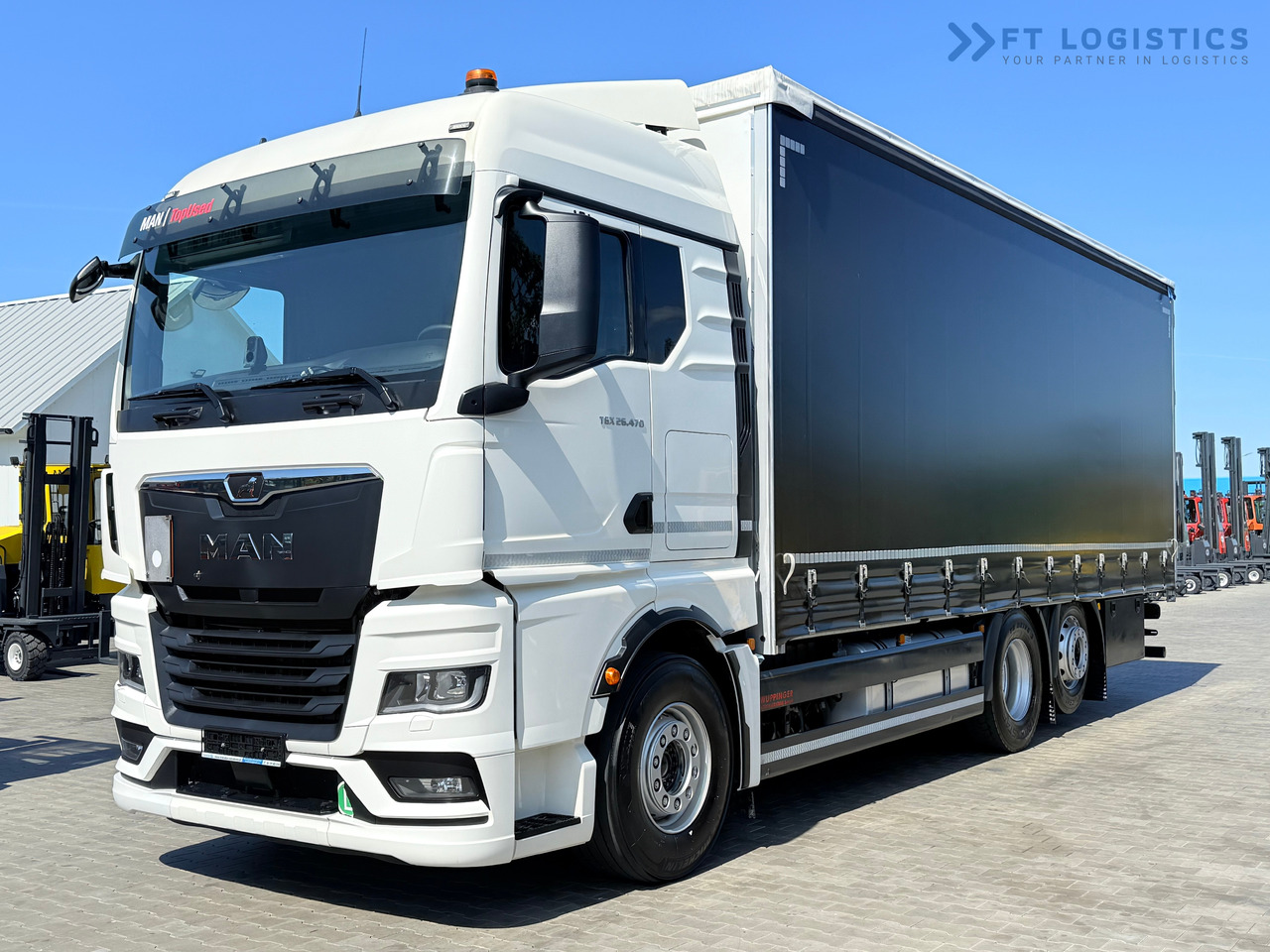 MAN TGX 26.470 / 19 Pallets / Steering Axle / 15 Ton Payload / Retarder / Excellent Condition - Φορτηγό μουσαμάς: φωτογραφία 2 MAN TGX 26.470 / 19 Pallets / Steering Axle / 15 Ton Payload / Retarder / Excellent Condition - Φορτηγό μουσαμάς: φωτογραφία 2