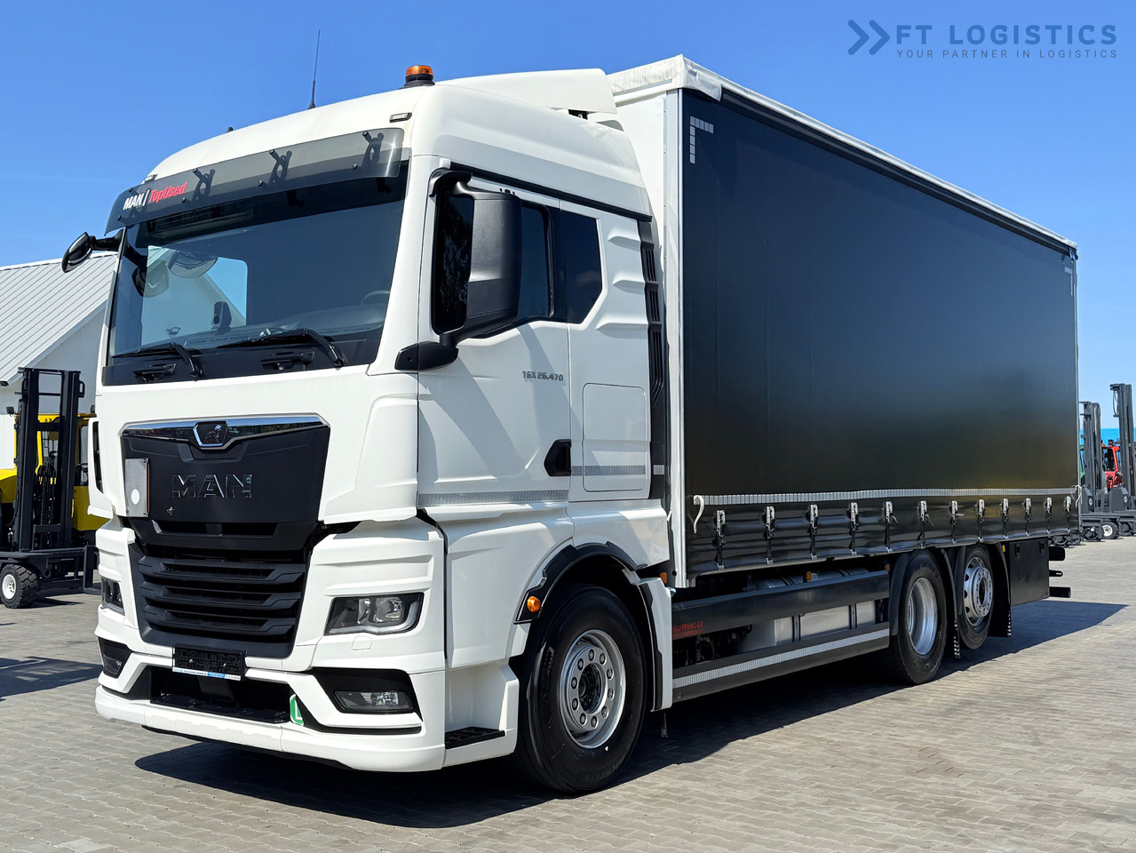 MAN TGX 26.470 / 19 Pallets / Steering Axle / 15 Ton Payload / Retarder / Excellent Condition - Φορτηγό μουσαμάς: φωτογραφία 1 MAN TGX 26.470 / 19 Pallets / Steering Axle / 15 Ton Payload / Retarder / Excellent Condition - Φορτηγό μουσαμάς: φωτογραφία 1