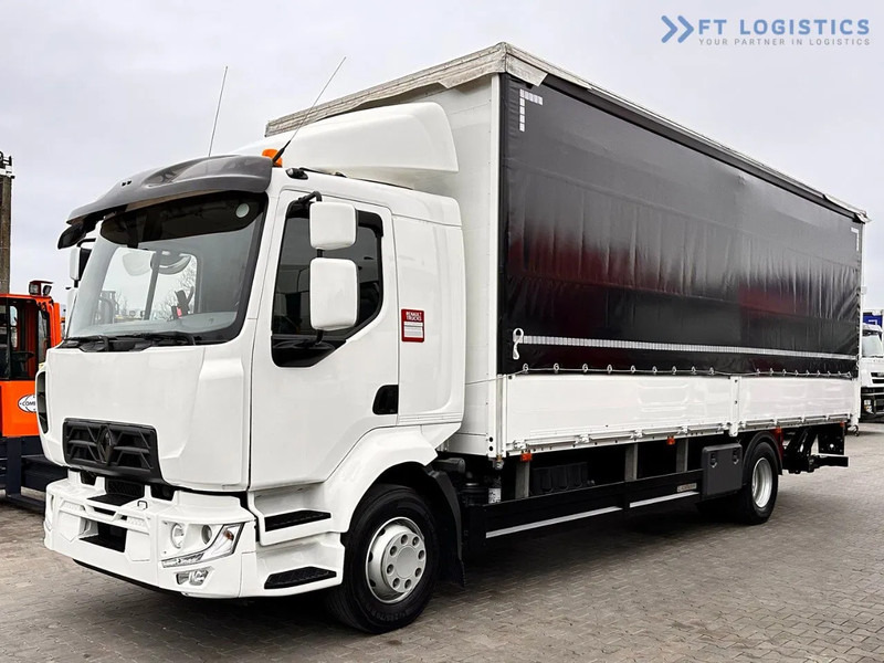 Renault Midlum 250 Renault D 250 / AUTOMATIC / 4X2 / 18 PALLETS / TAIL LIFT / SIDE BOARDS / curtainsider truck - Φορτηγό μουσαμάς: φωτογραφία 1 Renault Midlum 250 Renault D 250 / AUTOMATIC / 4X2 / 18 PALLETS / TAIL LIFT / SIDE BOARDS / curtainsider truck - Φορτηγό μουσαμάς: φωτογραφία 1