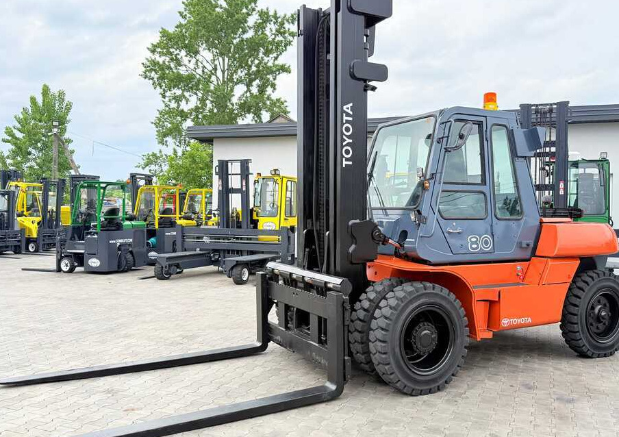 Toyota 60-5FD80 / DIESEL / DUPLEX - 4500MM / NEW TYRES / HEATED CABIN / 8 TON / UDT / EXCELLENT CONDITION - Πετρελαιοκίνητο περονοφόρο: φωτογραφία 1 Toyota 60-5FD80 / DIESEL / DUPLEX - 4500MM / NEW TYRES / HEATED CABIN / 8 TON / UDT / EXCELLENT CONDITION - Πετρελαιοκίνητο περονοφόρο: φωτογραφία 1