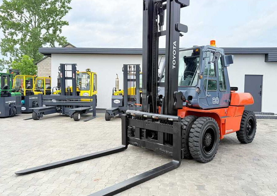 Toyota 60-5FD80 / DIESEL / DUPLEX - 4500MM / NEW TYRES / HEATED CABIN / 8 TON / UDT / EXCELLENT CONDITION - Πετρελαιοκίνητο περονοφόρο: φωτογραφία 2 Toyota 60-5FD80 / DIESEL / DUPLEX - 4500MM / NEW TYRES / HEATED CABIN / 8 TON / UDT / EXCELLENT CONDITION - Πετρελαιοκίνητο περονοφόρο: φωτογραφία 2