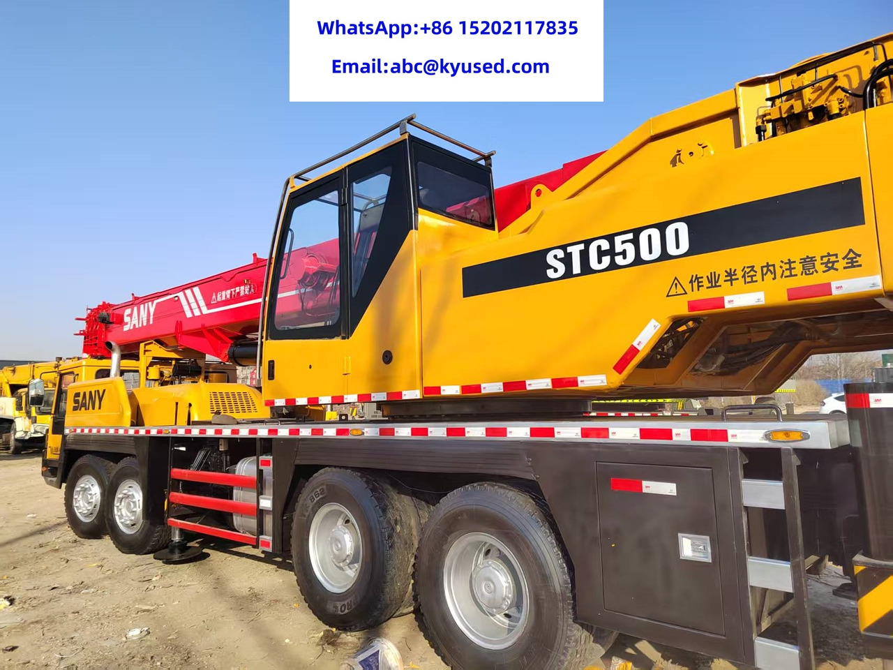SANY STC500 STC750 STC800 STC1000 STC250 25TON 50TON 75TON 80TON 100TON - Τηλεσκοπικός γερανός: φωτογραφία 3 SANY STC500 STC750 STC800 STC1000 STC250 25TON 50TON 75TON 80TON 100TON - Τηλεσκοπικός γερανός: φωτογραφία 3