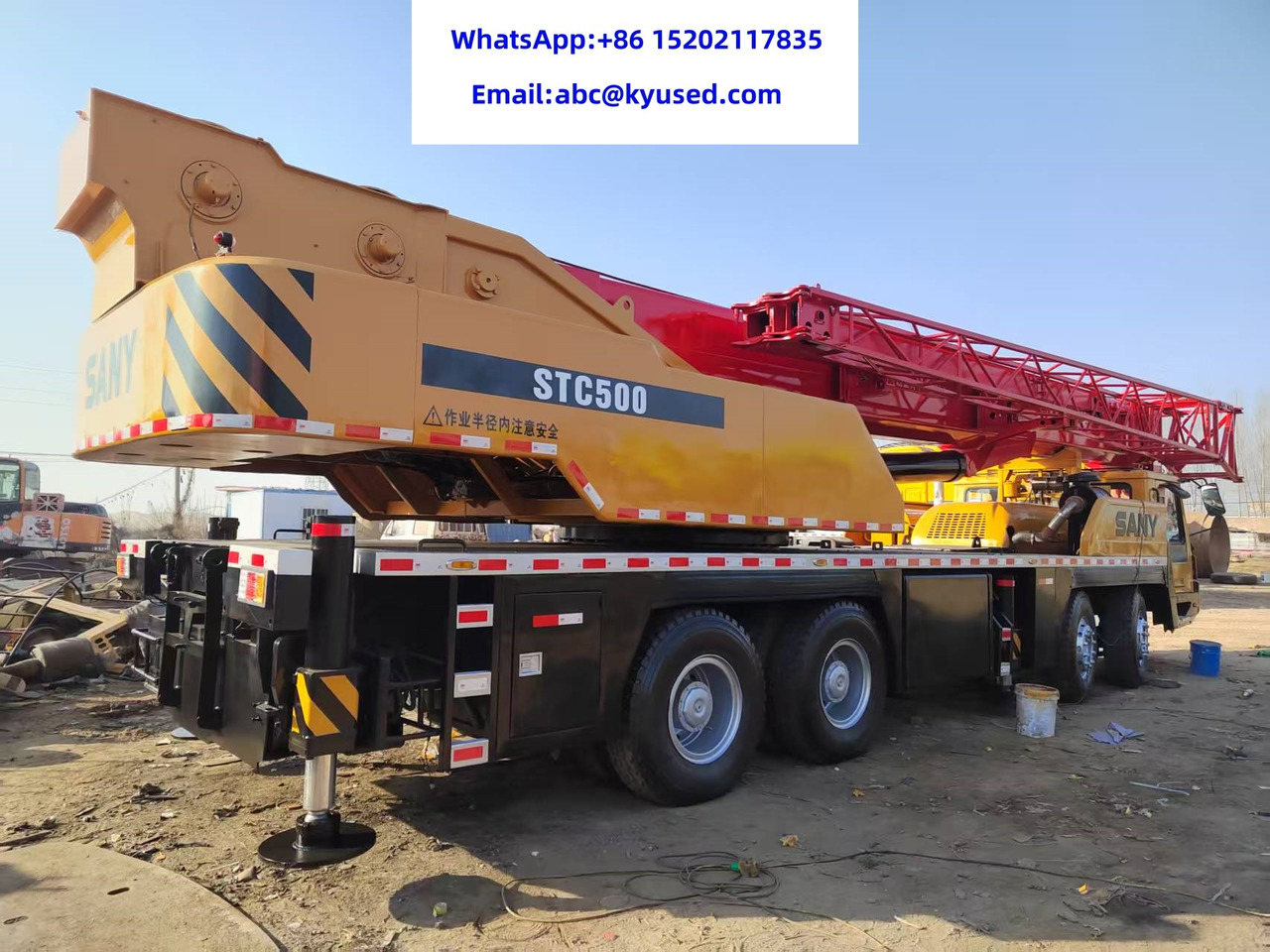 SANY STC500 STC750 STC800 STC1000 STC250 25TON 50TON 75TON 80TON 100TON - Τηλεσκοπικός γερανός: φωτογραφία 4 SANY STC500 STC750 STC800 STC1000 STC250 25TON 50TON 75TON 80TON 100TON - Τηλεσκοπικός γερανός: φωτογραφία 4