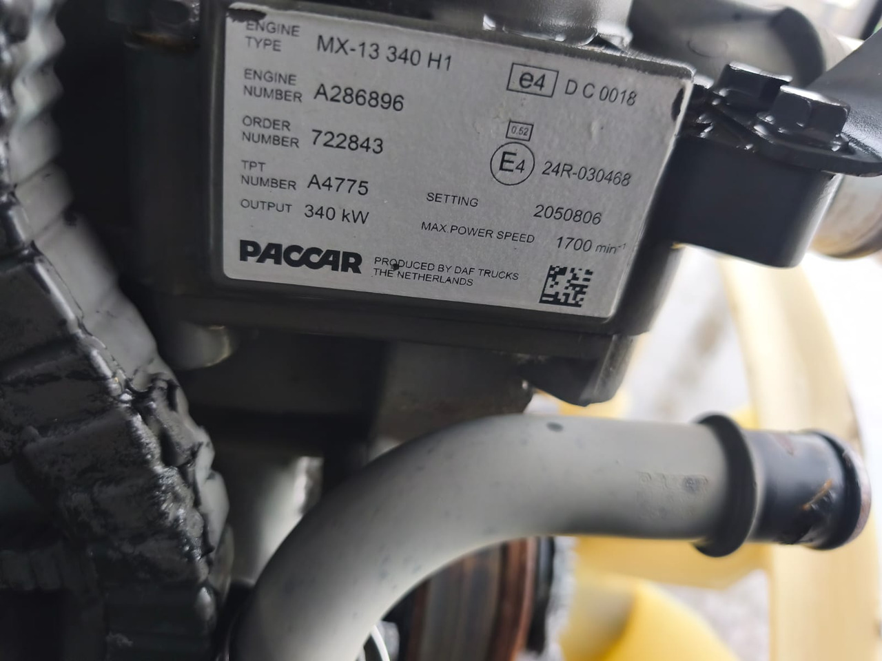 DAF Paccar MX-13 340 H1 DAF XF, CF - Κινητήρας για Φορτηγό: φωτογραφία 3 DAF Paccar MX-13 340 H1 DAF XF, CF - Κινητήρας για Φορτηγό: φωτογραφία 3