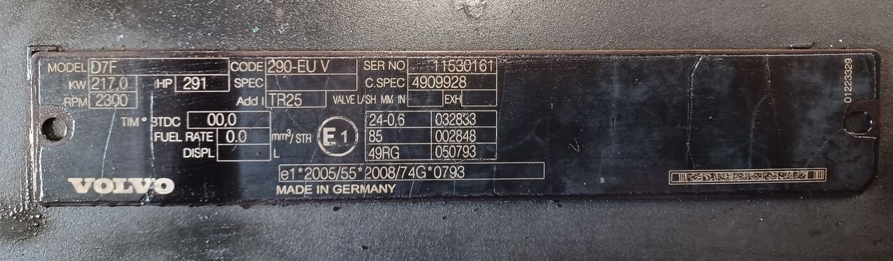 Volvo D7F 290 E5 Volvo FL - Κινητήρας για Φορτηγό: φωτογραφία 5 Volvo D7F 290 E5 Volvo FL - Κινητήρας για Φορτηγό: φωτογραφία 5