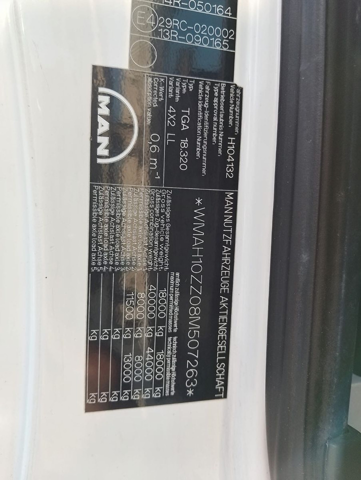 Φορτηγό μεταφοράς εμπορευματοκιβωτίων/ Κινητό αμάξωμα MAN TGA 18 320: φωτογραφία 18