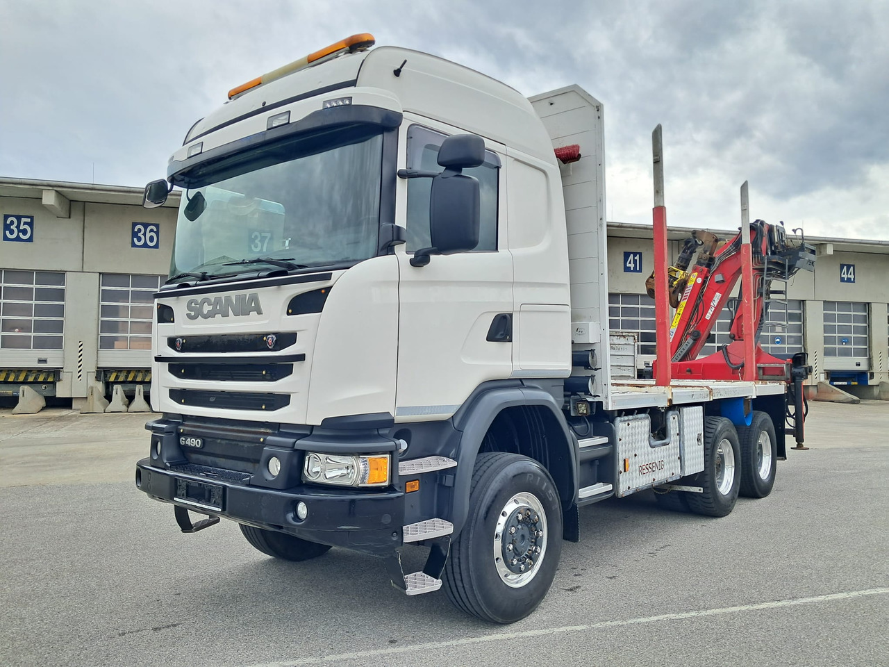 SCANIA G 490 6x6 Blatt-Blatt | Klima | Schaltgetriebe | Euro 6 | Penz-Kran 12Z | - Φορτηγό ξυλείας, Φορτηγό με γερανό: φωτογραφία 2 SCANIA G 490 6x6 Blatt-Blatt | Klima | Schaltgetriebe | Euro 6 | Penz-Kran 12Z | - Φορτηγό ξυλείας, Φορτηγό με γερανό: φωτογραφία 2