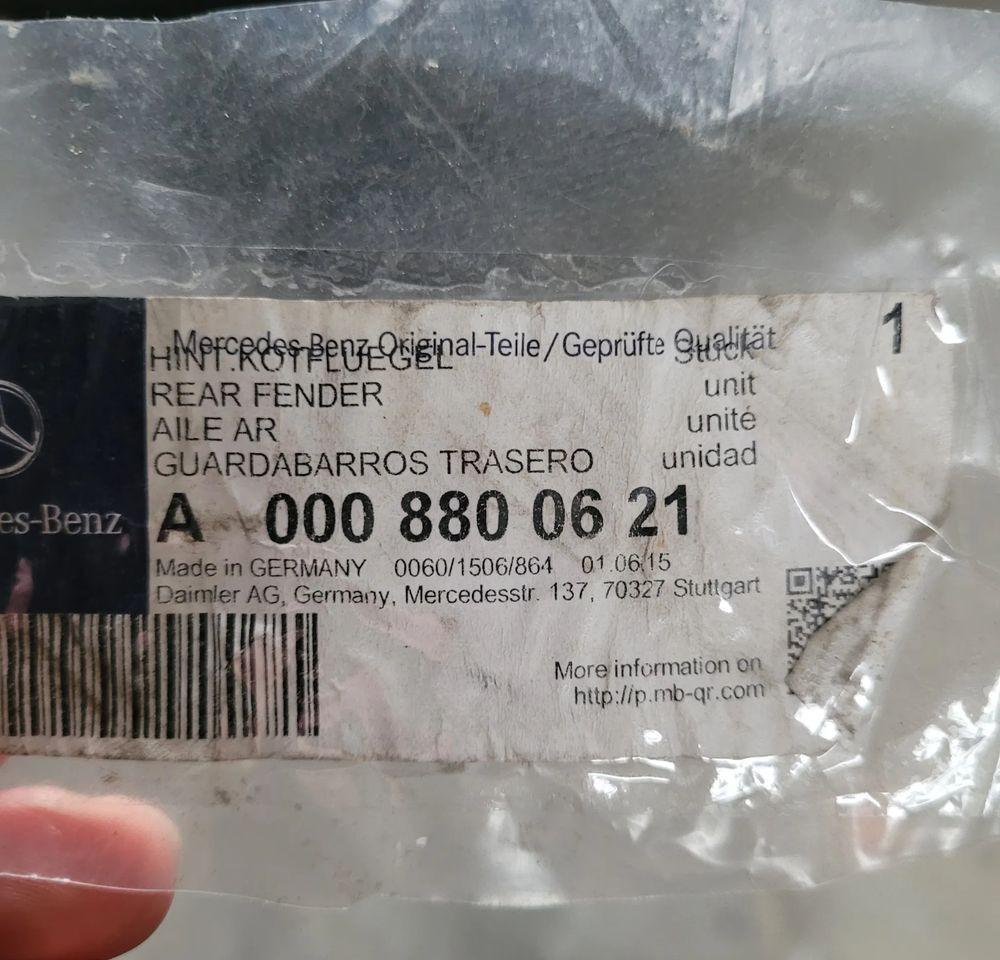 BŁOTNIK MERCEDES ACTROS NOWY ORYGINAŁ A0008800621 CHWALIM116 - Fender για Φορτηγό: φωτογραφία 5 BŁOTNIK MERCEDES ACTROS NOWY ORYGINAŁ A0008800621 CHWALIM116 - Fender για Φορτηγό: φωτογραφία 5