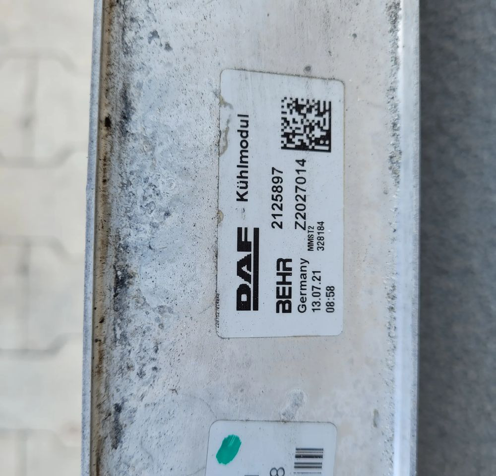 INTERCOOLER DAF XF 106 ORYGINAŁ 2021R 2125897 - Ενδιάμεσος ψύκτης για Φορτηγό: φωτογραφία 3 INTERCOOLER DAF XF 106 ORYGINAŁ 2021R 2125897 - Ενδιάμεσος ψύκτης για Φορτηγό: φωτογραφία 3