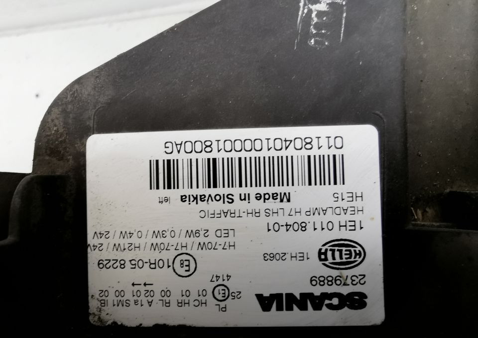 LAMPA MOCOWANIE H7 SCANIA S R NGT LH. ORYGINAŁ - Φωτισμός για Φορτηγό: φωτογραφία 5 LAMPA MOCOWANIE H7 SCANIA S R NGT LH. ORYGINAŁ - Φωτισμός για Φορτηγό: φωτογραφία 5