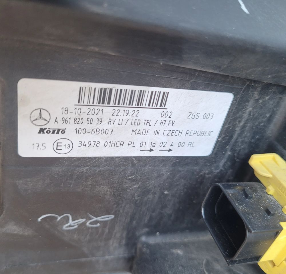 LAMPA RH/LH MERCRDES ACTROS MP5 ORYGINAŁ A9618205139,A9618205039 CHWALIM116 - Φωτισμός για Φορτηγό: φωτογραφία 5 LAMPA RH/LH MERCRDES ACTROS MP5 ORYGINAŁ A9618205139,A9618205039 CHWALIM116 - Φωτισμός για Φορτηγό: φωτογραφία 5