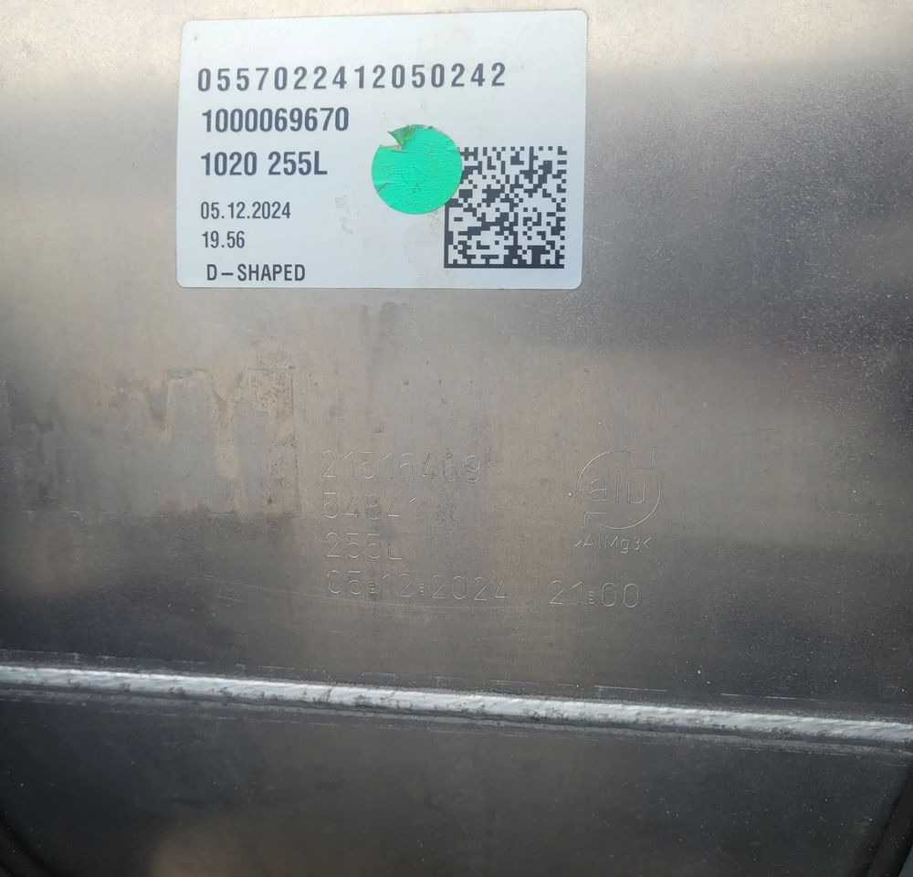 ZBIORNIK PALIWA VOLVO MAN DAF SCANIA IVECO 255L NOWY ORYGINAŁ CHWALIM116 - Ρεζερβουάρ καυσίμου για Φορτηγό: φωτογραφία 4 ZBIORNIK PALIWA VOLVO MAN DAF SCANIA IVECO 255L NOWY ORYGINAŁ CHWALIM116 - Ρεζερβουάρ καυσίμου για Φορτηγό: φωτογραφία 4