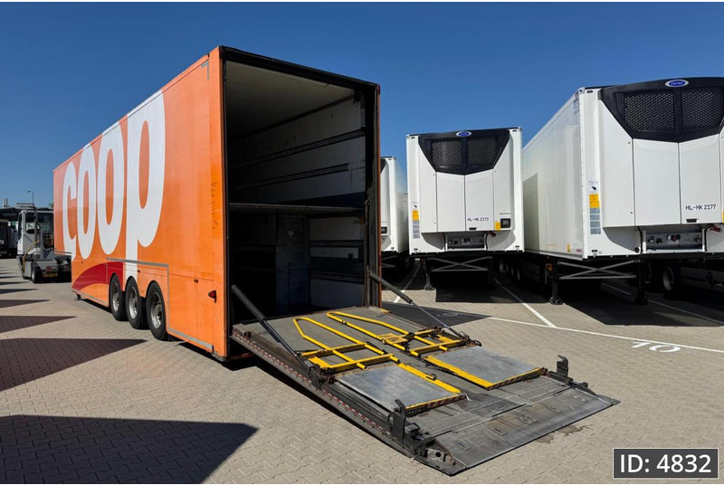 BURGERS Double-Deck / Steering axle / Tail lift - Επικαθήμενο κόφα: φωτογραφία 2 BURGERS Double-Deck / Steering axle / Tail lift - Επικαθήμενο κόφα: φωτογραφία 2