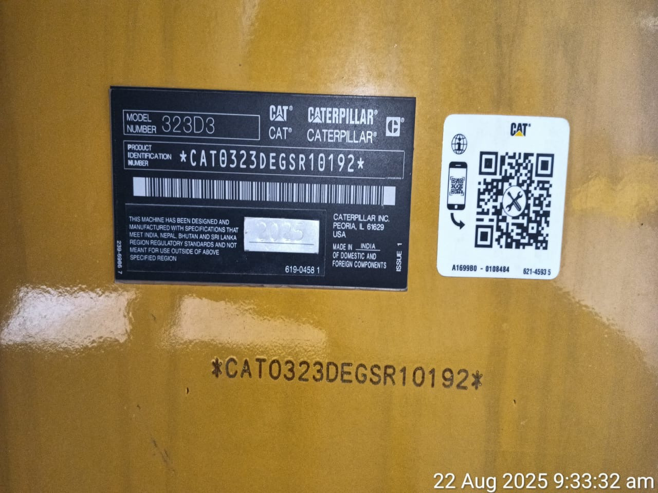 CATERPILLAR 323D3 - Εκσκαφέας: φωτογραφία 4 CATERPILLAR 323D3 - Εκσκαφέας: φωτογραφία 4