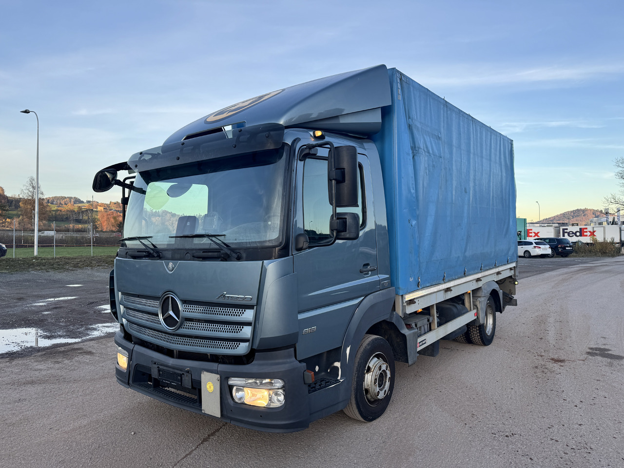 MERCEDES-BENZ Atego 818 - Φορτηγό μουσαμάς: φωτογραφία 1 MERCEDES-BENZ Atego 818 - Φορτηγό μουσαμάς: φωτογραφία 1