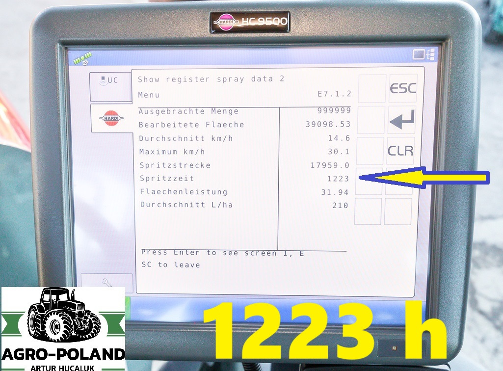 HARDI ALPHA 4100 EVO - 2014 ROK - H-165 CM - 1223 h - AUTOPILOT - 40 km/h - 24 M - Αυτοκινούμενο ψεκαστικό: φωτογραφία 2 HARDI ALPHA 4100 EVO - 2014 ROK - H-165 CM - 1223 h - AUTOPILOT - 40 km/h - 24 M - Αυτοκινούμενο ψεκαστικό: φωτογραφία 2