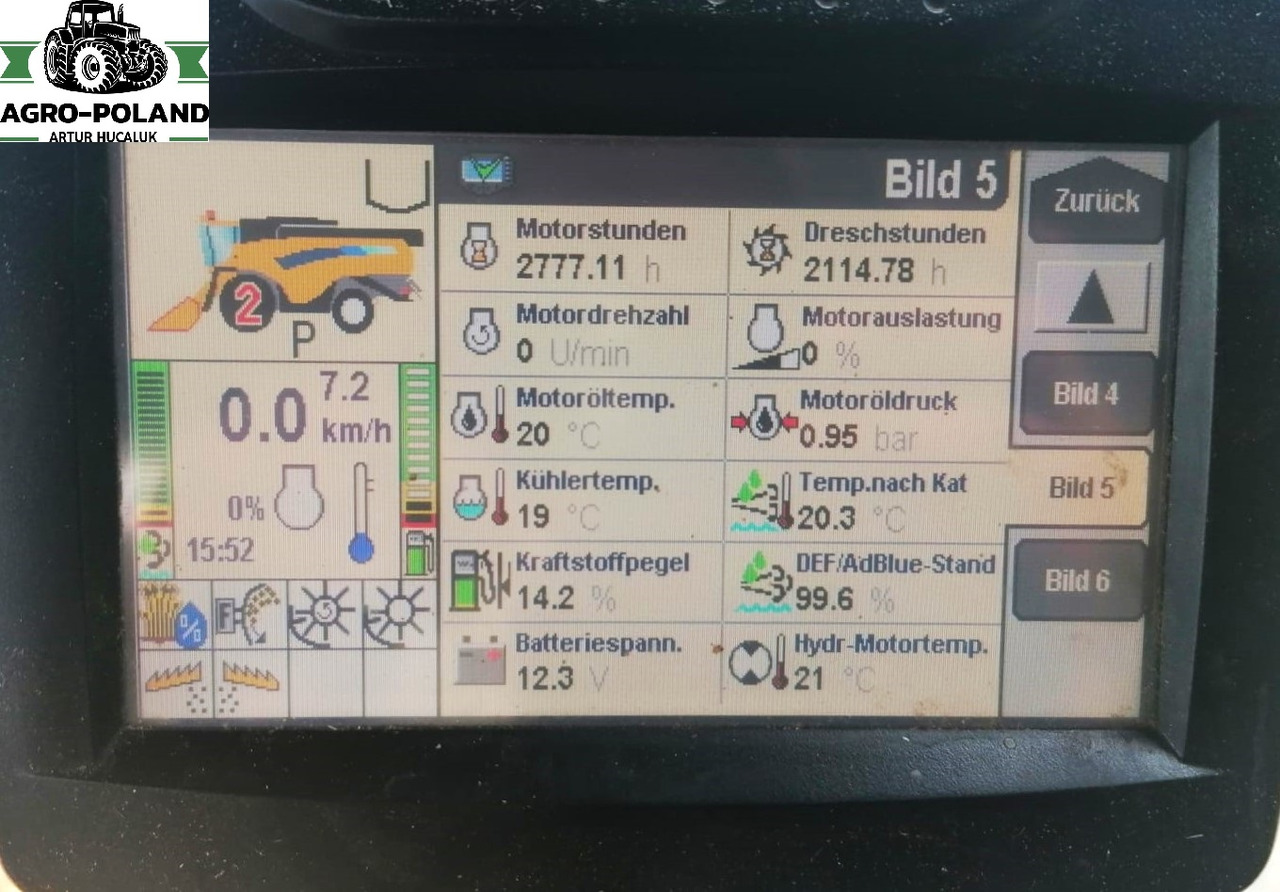 NEW HOLLAND CX 6080 - 2114/2777 h - 2014 ROK + VARIFEED 6,09 M - Θεριζοαλωνιστική μηχανή: φωτογραφία 5 NEW HOLLAND CX 6080 - 2114/2777 h - 2014 ROK + VARIFEED 6,09 M - Θεριζοαλωνιστική μηχανή: φωτογραφία 5