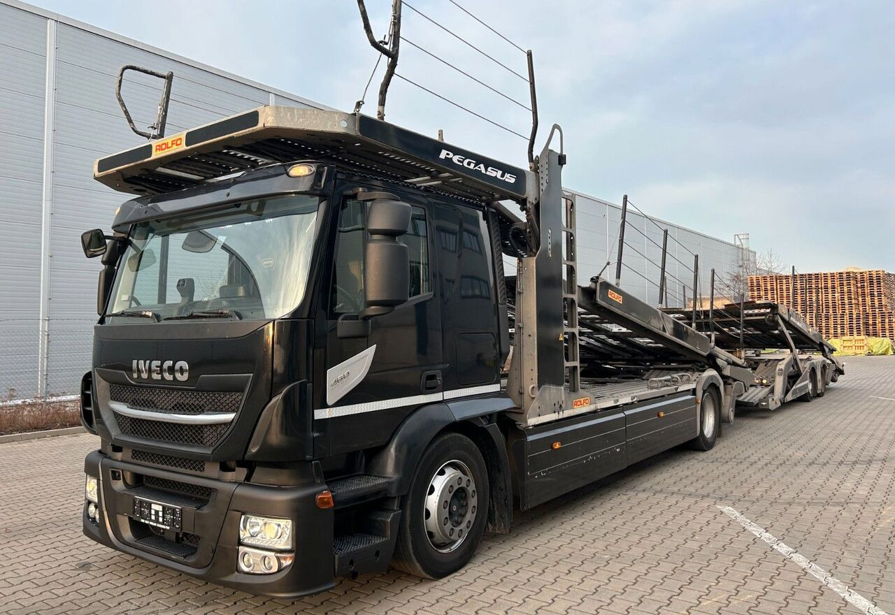 IVECO Stralis 460 + car transporter trailer - Φορτηγό αυτοκινητάμαξα: φωτογραφία 1 IVECO Stralis 460 + car transporter trailer - Φορτηγό αυτοκινητάμαξα: φωτογραφία 1