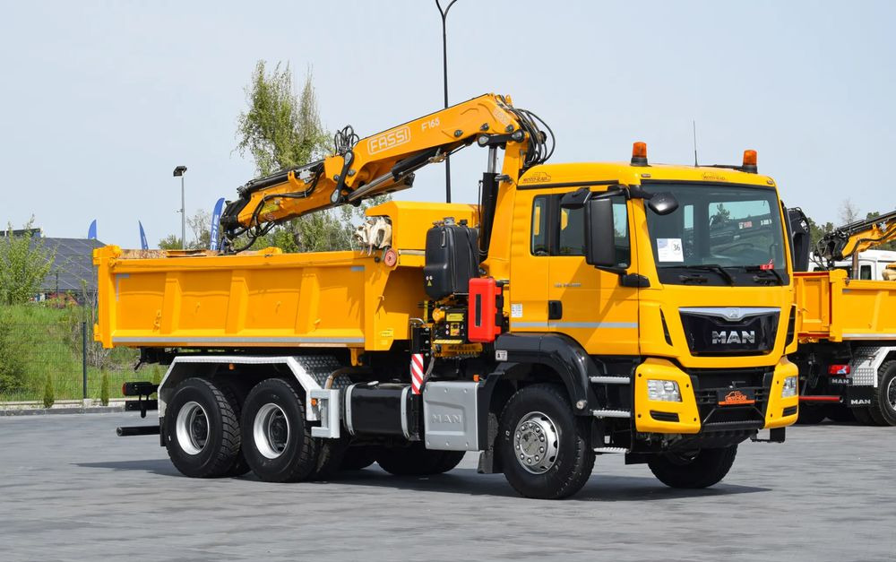 MAN TGS 26.400 / 6x4 / EURO 6 / UDT / HDS FASSI 165 / WYSUW x3 / ROTATOR / CHWYTAK / STEROWANIE RADIOWE / WZMOCNIONA RAMA / WYWROTKA / HYDROBURTA / AUTOMAT / 2017 / NOWE OPONY - 100% / NISKI PRZEBIEG - Φορτηγό ανατρεπόμενο: φωτογραφία 3 MAN TGS 26.400 / 6x4 / EURO 6 / UDT / HDS FASSI 165 / WYSUW x3 / ROTATOR / CHWYTAK / STEROWANIE RADIOWE / WZMOCNIONA RAMA / WYWROTKA / HYDROBURTA / AUTOMAT / 2017 / NOWE OPONY - 100% / NISKI PRZEBIEG - Φορτηγό ανατρεπόμενο: φωτογραφία 3