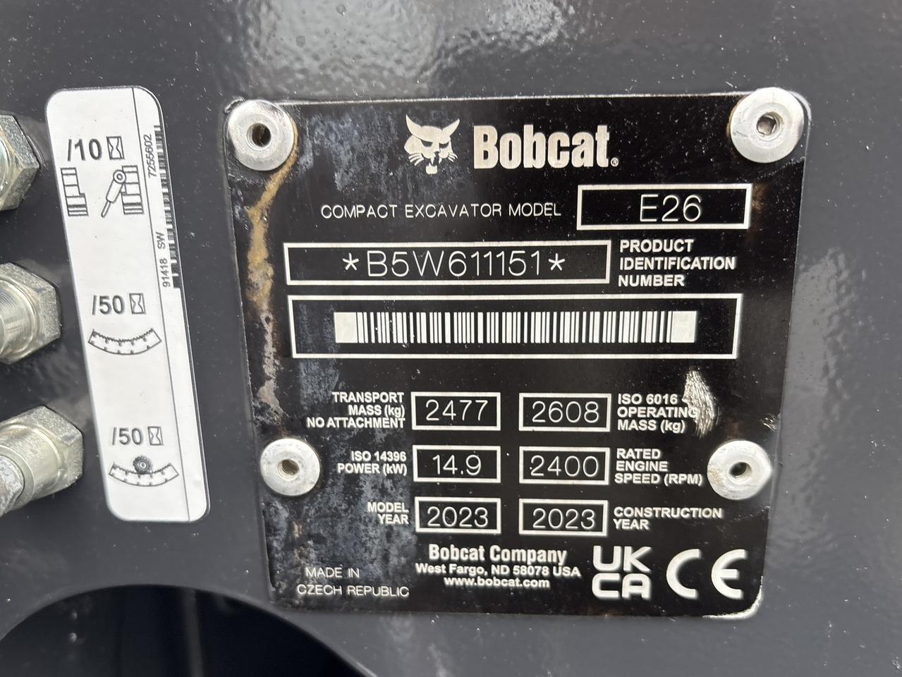 BOBCAT E26 - Μίνι εκσκαφέας: φωτογραφία 5 BOBCAT E26 - Μίνι εκσκαφέας: φωτογραφία 5