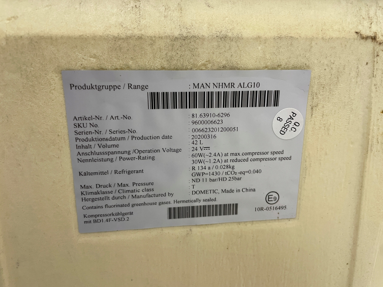 LODÓWKA MAN TGX TGX3 TG3 - Καμπίνα και εσωτερικό για Φορτηγό: φωτογραφία 4 LODÓWKA MAN TGX TGX3 TG3 - Καμπίνα και εσωτερικό για Φορτηγό: φωτογραφία 4