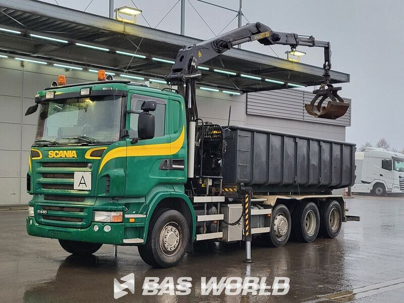 Scania R R440 - Φορτηγό, Φορτηγό με γερανό: φωτογραφία 1 Scania R R440 - Φορτηγό, Φορτηγό με γερανό: φωτογραφία 1