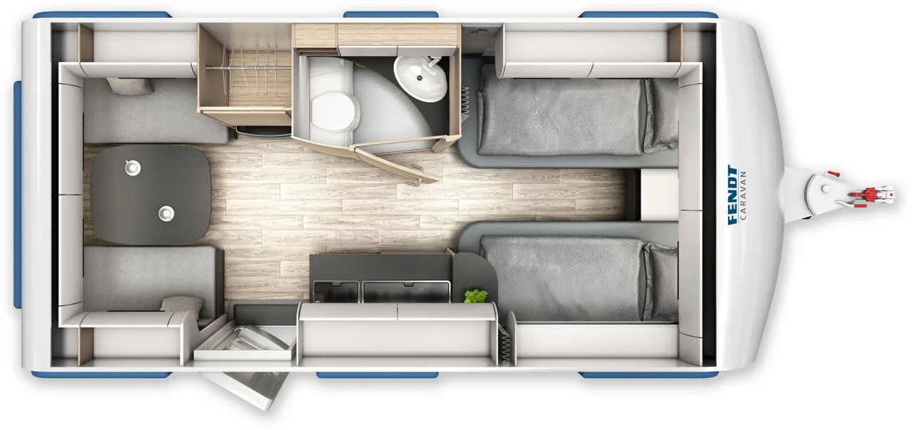 Fendt Apero 465 TG GFK, Dusche, 1.800 KG - Ρυμουλκούμενο τροχόσπιτο: φωτογραφία 2 Fendt Apero 465 TG GFK, Dusche, 1.800 KG - Ρυμουλκούμενο τροχόσπιτο: φωτογραφία 2