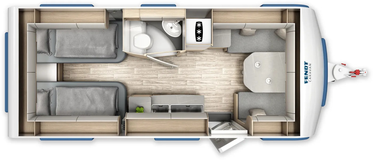 Fendt Bianco Activ 515 SGE Fahrzeug frei konfigurierbar - Ρυμουλκούμενο τροχόσπιτο: φωτογραφία 2 Fendt Bianco Activ 515 SGE Fahrzeug frei konfigurierbar - Ρυμουλκούμενο τροχόσπιτο: φωτογραφία 2