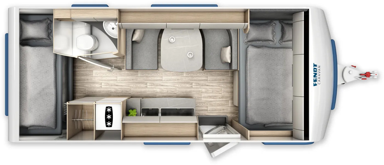 Fendt Bianco Activ 515 SKF GFK, Shower- + Safety-Paket - Ρυμουλκούμενο τροχόσπιτο: φωτογραφία 2 Fendt Bianco Activ 515 SKF GFK, Shower- + Safety-Paket - Ρυμουλκούμενο τροχόσπιτο: φωτογραφία 2