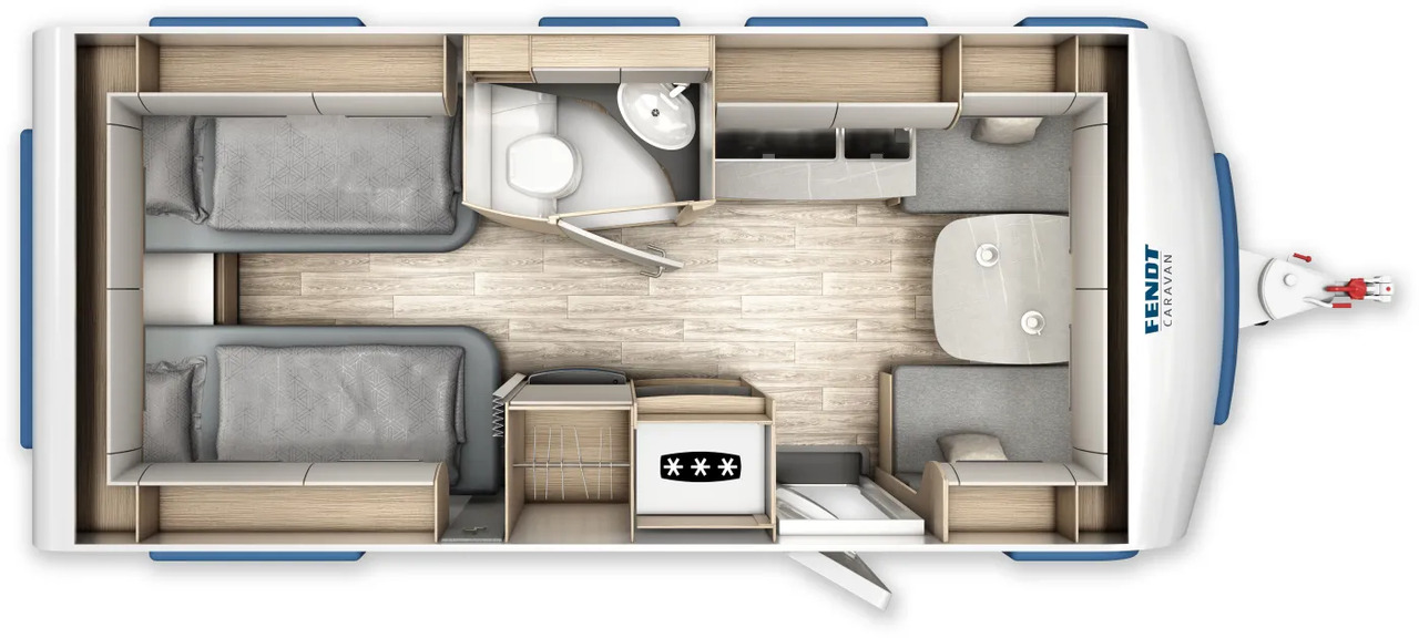 Fendt Bianco Selection 495 SG Safety, Shower, 2.000 KG, GFK - Ρυμουλκούμενο τροχόσπιτο: φωτογραφία 2 Fendt Bianco Selection 495 SG Safety, Shower, 2.000 KG, GFK - Ρυμουλκούμενο τροχόσπιτο: φωτογραφία 2