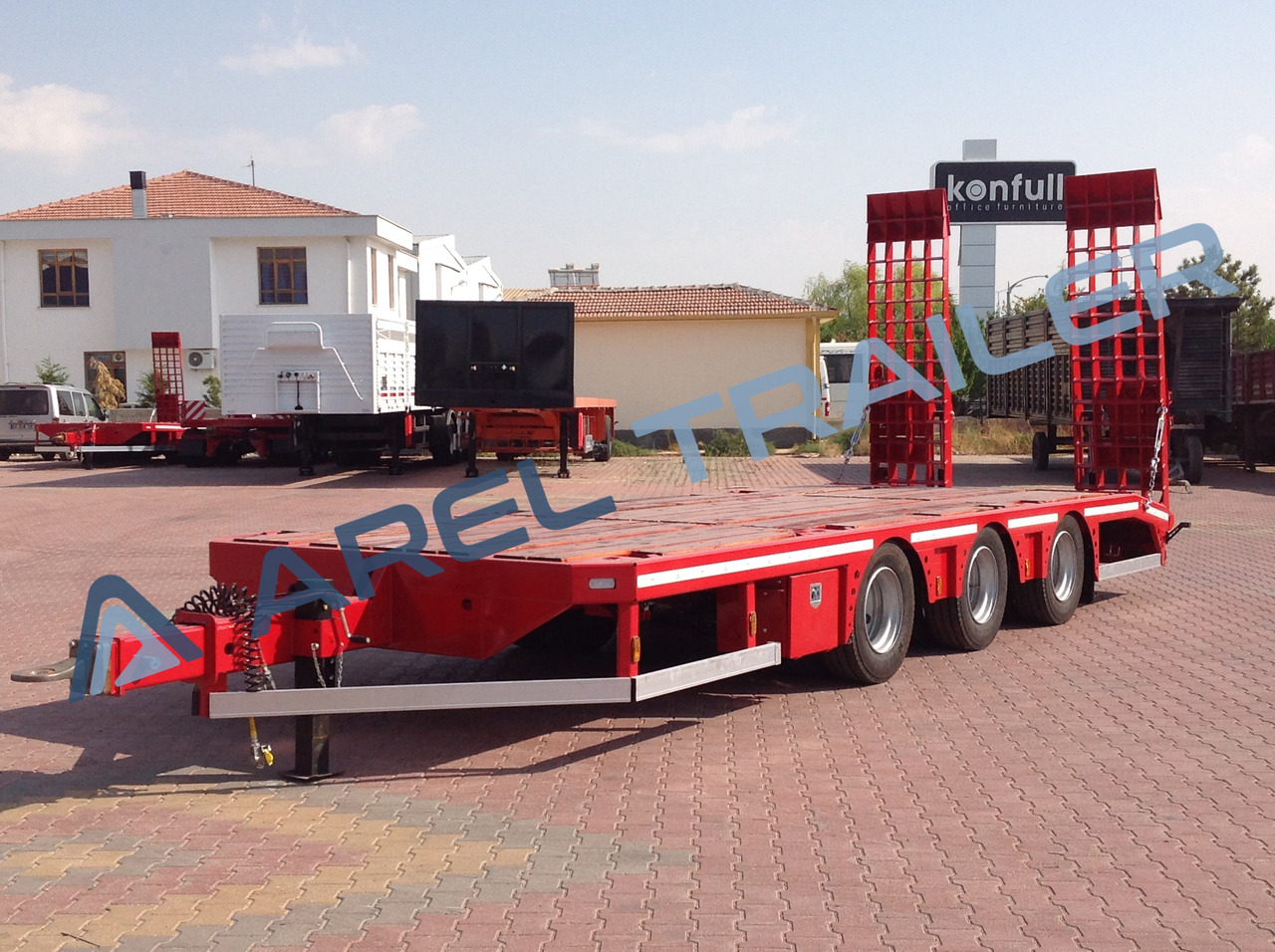 AREL TRAILER 3 AXLE TRIDEM CENTRE AXLE REMORQUE DRAWBAR - Ρυμούλκα με χαμηλό δάπεδο: φωτογραφία 5 AREL TRAILER 3 AXLE TRIDEM CENTRE AXLE REMORQUE DRAWBAR - Ρυμούλκα με χαμηλό δάπεδο: φωτογραφία 5