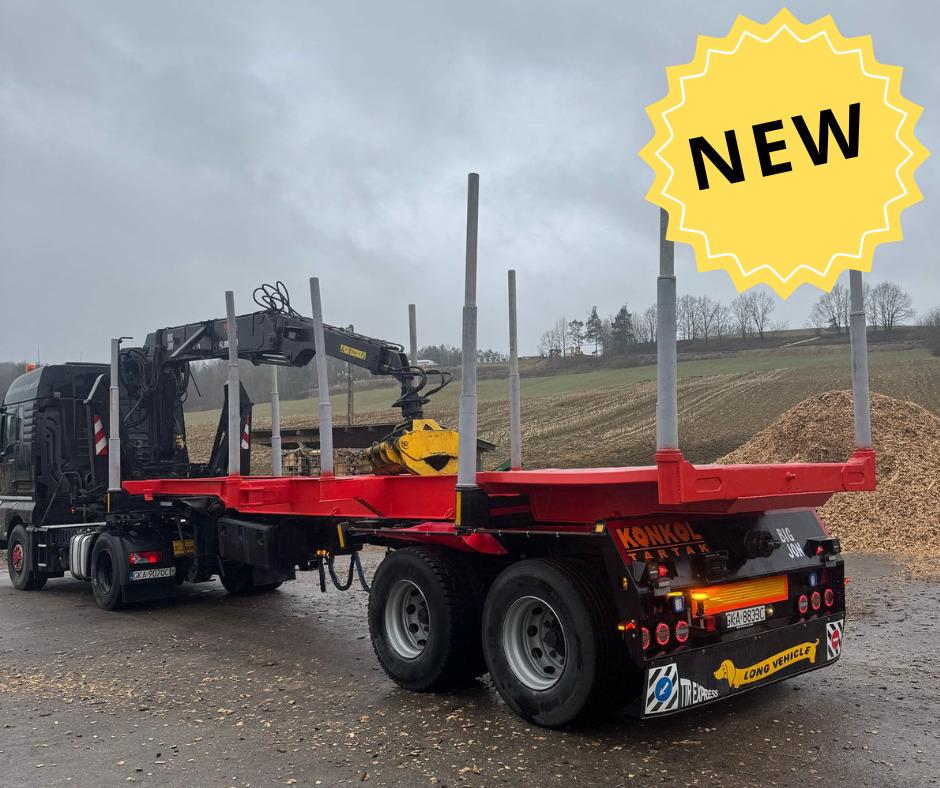 NACZEPA Z DŹWIGIEM DO DREWNA - Ημιρυμουλκούμενο μεταφοράς ξυλείας: φωτογραφία 4 NACZEPA Z DŹWIGIEM DO DREWNA - Ημιρυμουλκούμενο μεταφοράς ξυλείας: φωτογραφία 4