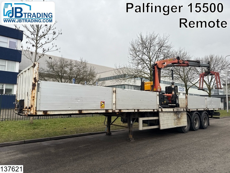 Lecitrailer open laadbak Palfinger PK15500, Remote - Επικαθήμενο πλατφόρμα/ Καρότσα: φωτογραφία 1 Lecitrailer open laadbak Palfinger PK15500, Remote - Επικαθήμενο πλατφόρμα/ Καρότσα: φωτογραφία 1