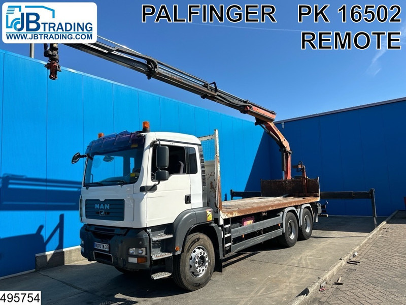 MAN TGA 26 360 6X4, Manual, Steel suspension, Palfinger - Φορτηγό με ανοιχτή καρότσα, Φορτηγό με γερανό: φωτογραφία 1 MAN TGA 26 360 6X4, Manual, Steel suspension, Palfinger - Φορτηγό με ανοιχτή καρότσα, Φορτηγό με γερανό: φωτογραφία 1