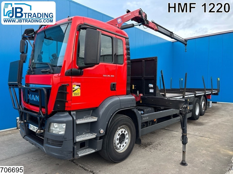 MAN TGS 26 360 6x2, EURO 6, HMF 1220 - Φορτηγό με ανοιχτή καρότσα, Φορτηγό με γερανό: φωτογραφία 1 MAN TGS 26 360 6x2, EURO 6, HMF 1220 - Φορτηγό με ανοιχτή καρότσα, Φορτηγό με γερανό: φωτογραφία 1