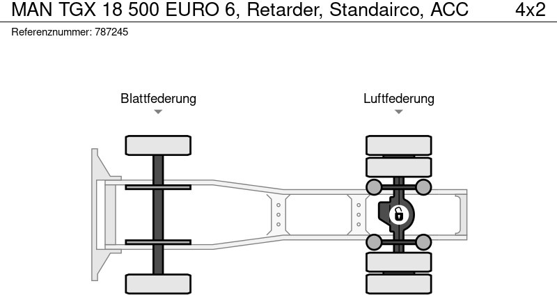 Τράκτορας MAN TGX 18 500 EURO 6, Retarder, Standairco, ACC: φωτογραφία 13