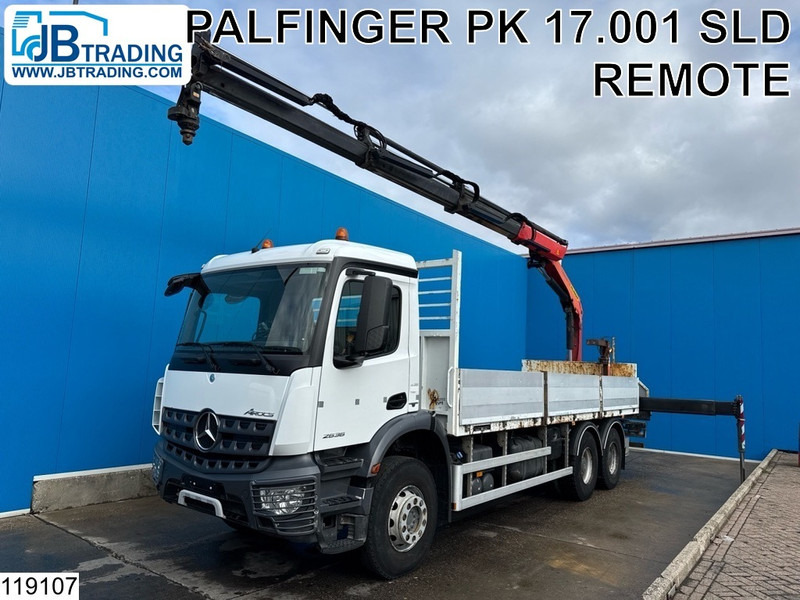 Mercedes-Benz Arocs 2636 6x4, EURO 6, Palfinger, Leaf suspension - Φορτηγό με ανοιχτή καρότσα, Φορτηγό με γερανό: φωτογραφία 1 Mercedes-Benz Arocs 2636 6x4, EURO 6, Palfinger, Leaf suspension - Φορτηγό με ανοιχτή καρότσα, Φορτηγό με γερανό: φωτογραφία 1