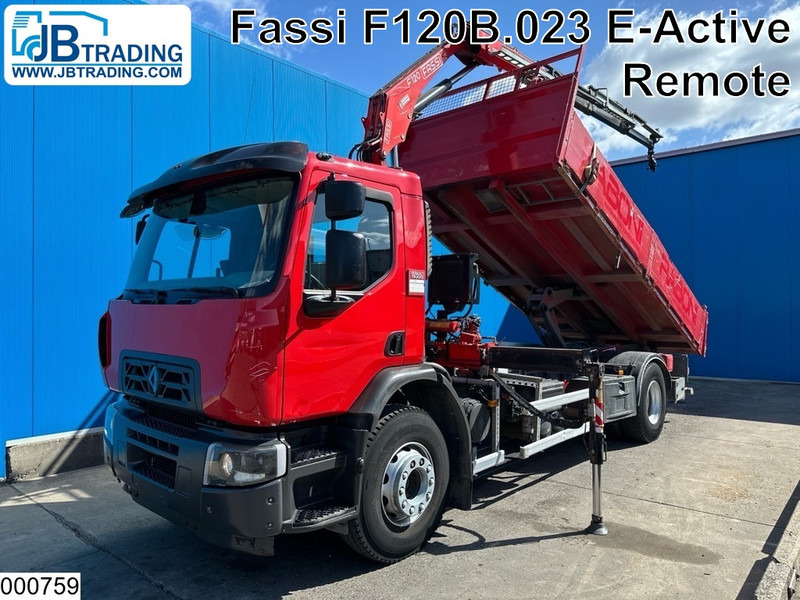 Renault C 280 EURO 6, Fassi, Remote, Steel - Φορτηγό ανατρεπόμενο, Φορτηγό με γερανό: φωτογραφία 1 Renault C 280 EURO 6, Fassi, Remote, Steel - Φορτηγό ανατρεπόμενο, Φορτηγό με γερανό: φωτογραφία 1