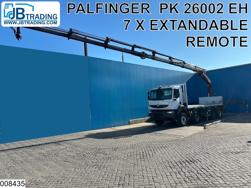 Renault Kerax 430 Dxi 8x4, EURO 5, Palfinger, Remote, Steel suspenion - Φορτηγό με ανοιχτή καρότσα, Φορτηγό με γερανό: φωτογραφία 1 Renault Kerax 430 Dxi 8x4, EURO 5, Palfinger, Remote, Steel suspenion - Φορτηγό με ανοιχτή καρότσα, Φορτηγό με γερανό: φωτογραφία 1