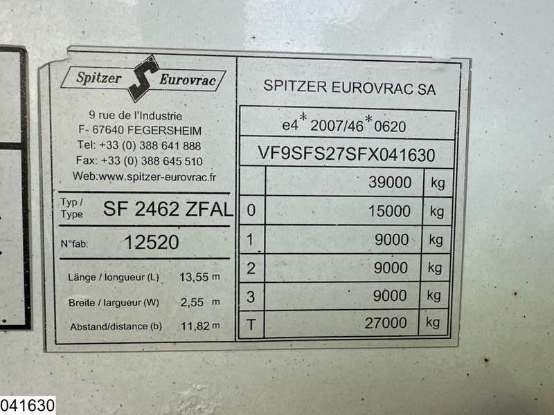 SPITZER Silo 62000 liters, 5 compartments - Επικαθήμενο βυτίο: φωτογραφία 4 SPITZER Silo 62000 liters, 5 compartments - Επικαθήμενο βυτίο: φωτογραφία 4