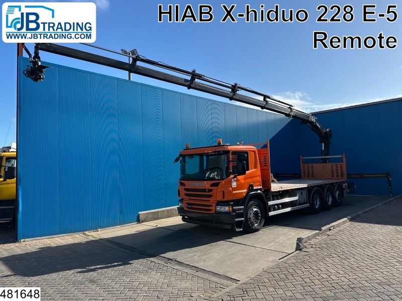 Scania P 410 8x4, EURO 6, HIAB, Remote - Φορτηγό με ανοιχτή καρότσα, Φορτηγό με γερανό: φωτογραφία 1 Scania P 410 8x4, EURO 6, HIAB, Remote - Φορτηγό με ανοιχτή καρότσα, Φορτηγό με γερανό: φωτογραφία 1