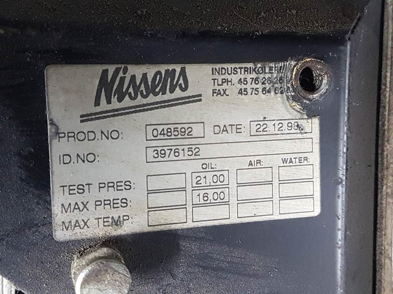 Atlas AR65 - Nissens 3976152-Oil cooler/Ölkühler/Oliekoe - Υδραυλικό για Κατασκευή μηχανήματα: φωτογραφία 4 Atlas AR65 - Nissens 3976152-Oil cooler/Ölkühler/Oliekoe - Υδραυλικό για Κατασκευή μηχανήματα: φωτογραφία 4