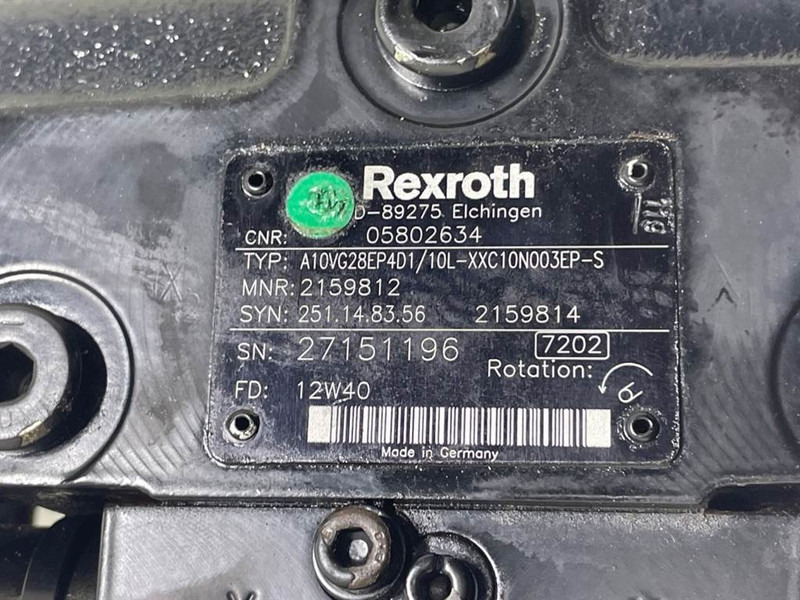 Bomag -Rexroth A10VG28EP4D1/10L-Drive pump/Fahrpumpe - Υδραυλικό για Κατασκευή μηχανήματα: φωτογραφία 4 Bomag -Rexroth A10VG28EP4D1/10L-Drive pump/Fahrpumpe - Υδραυλικό για Κατασκευή μηχανήματα: φωτογραφία 4