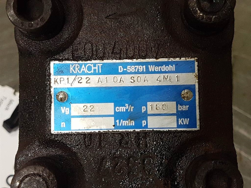Kracht KP1/22A10AS0A - Gearpump/Zahnradpumpe - Υδραυλικό για Κατασκευή μηχανήματα: φωτογραφία 4 Kracht KP1/22A10AS0A - Gearpump/Zahnradpumpe - Υδραυλικό για Κατασκευή μηχανήματα: φωτογραφία 4