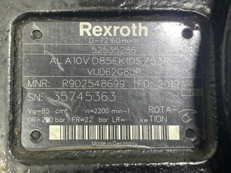 Υδραυλικό για Κατασκευή μηχανήματα Manitou MLT840/841/1040/1041-52535286-Load sensing pump: φωτογραφία 6 Υδραυλικό για Κατασκευή μηχανήματα Manitou MLT840/841/1040/1041-52535286-Load sensing pump: φωτογραφία 6