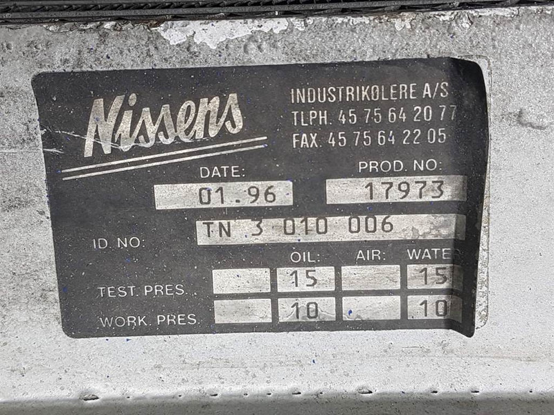 Nissens TN3010006-Cooler/Kühler/Koeler - Κινητήρας για Κατασκευή μηχανήματα: φωτογραφία 4 Nissens TN3010006-Cooler/Kühler/Koeler - Κινητήρας για Κατασκευή μηχανήματα: φωτογραφία 4