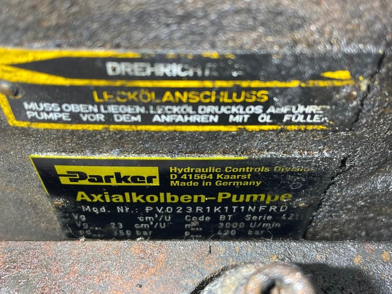 Parker PV023R1K1T1NFRD - Load sensing pump - Υδραυλικό για Κατασκευή μηχανήματα: φωτογραφία 4 Parker PV023R1K1T1NFRD - Load sensing pump - Υδραυλικό για Κατασκευή μηχανήματα: φωτογραφία 4